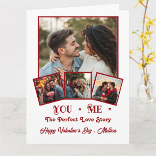 Niedlicher personalisierter Foto Valentinstag Karte