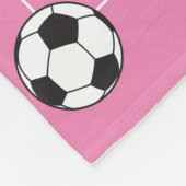 Niedlicher Personalisierter Fußball-Fußball-Ball Fleecedecke (Ecke)
