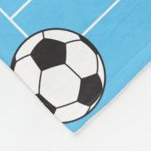 Niedlicher Personalisierter Fußball-Fußball-Ball Fleecedecke (Ecke)