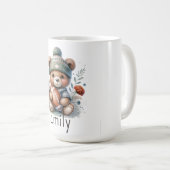 Niedlicher Personalisierter Fußball Kaffeetasse (VorderseiteRechts)