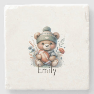 Niedlicher Personalisierter Fußballstein Untersetz Steinuntersetzer