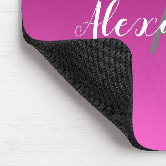 Niedlicher Personalisierter Glitzer Mousepad (Ecke)