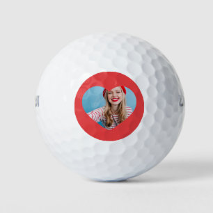 Niedlicher personalisierter Golfball Foto Golfer G