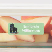 Niedlicher, personalisierter großer Gorilla-Cartoo Etiketten (Befestigt)