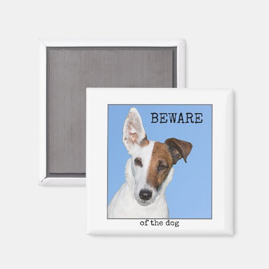 Niedlicher Personalisierter Hund Foto Magnet (Vorderseite/Rückseite)