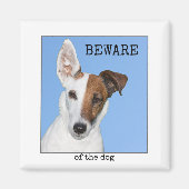 Niedlicher Personalisierter Hund Foto Magnet (Vorne)