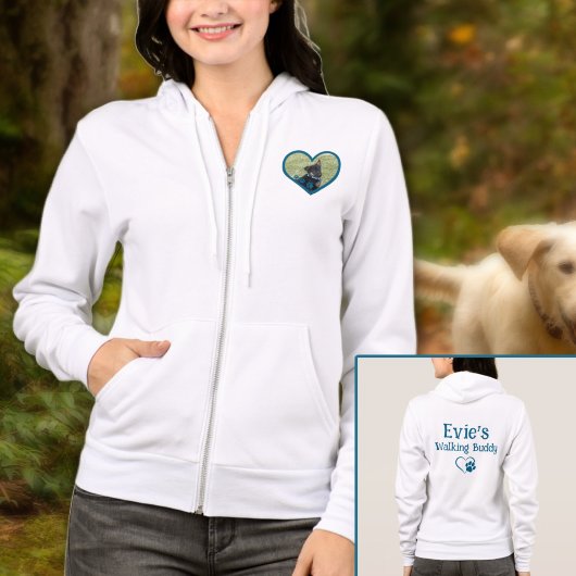 Niedlicher Personalisierter Hund zu Fuß Buddy Hear Hoodie