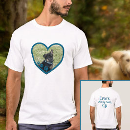 Niedlicher Personalisierter Hund zu Fuß Buddy Hear T-Shirt