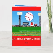 Niedlicher personalisierter Kindersport dankt Dankeskarte (Rückseite)