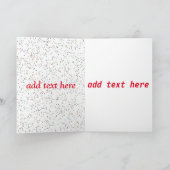 Niedlicher, personalisierter KindValentine Feiertagskarte (Innenseite)