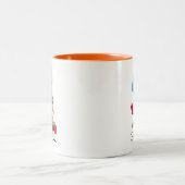 Niedlicher Personalisierter Koch Bird Zweifarbige Tasse (Mittel)