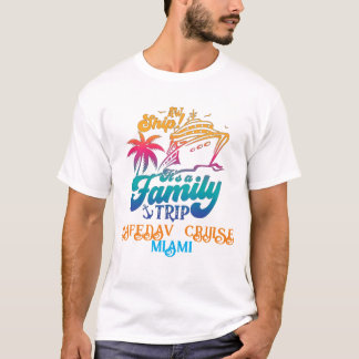 Niedlicher Personalisierter Kreuzfahrtschiff Famil T-Shirt