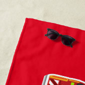 Niedlicher personalisierter Motor Kinder Foto Strandtuch (Beispiel)