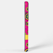 Niedlicher Personalisierter Name Magenta Abstrakt Samsung Galaxy Hülle (Rechte Seite)