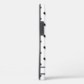 Niedlicher personalisierter Name Schwarz-weiß Herz Case-Mate iPhone Hülle (Rückseite / Rechts)