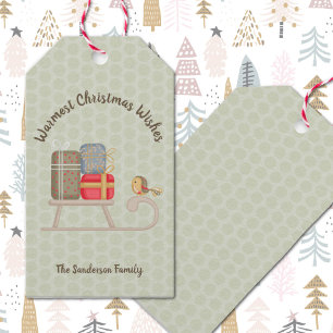 Niedlicher Personalisierter Nordischer Weihnachtss Geschenkanhänger