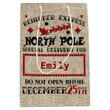 Niedlicher Personalisierter Offizieller Santa Sack