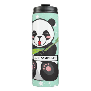 Niedlicher Personalisierter Panda-Thermal-Tumbler Thermosbecher