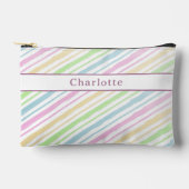 Niedlicher Personalisierter Pastell-Bleistiftkoffe Zubehörtasche (Vorderseite)