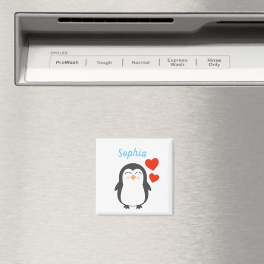 Niedlicher Personalisierter Pinguin  Magnet (In Situ (Geschirrspüler))