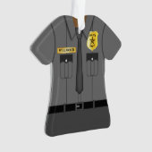 Niedlicher Personalisierter Polizeibeamter Ornament (Vorderseite)