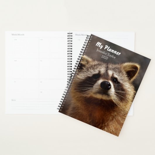 Niedlicher Personalisierter Racoon Planer (Anzeige)