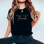 Niedlicher Personalisierter Realtor Broker Real An T-Shirt