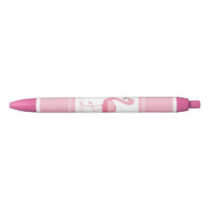 Niedlicher Personalisierter Rosa Flamingo Kugelschreiber