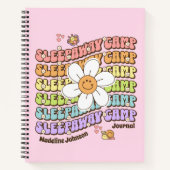 Niedlicher Personalisierter Schlafferien Camp Tee Notizblock (Vorderseite)