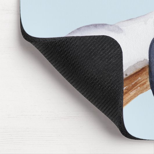 Niedlicher Personalisierter Sleepy Panda Bär im Ba Mousepad (Ecke)