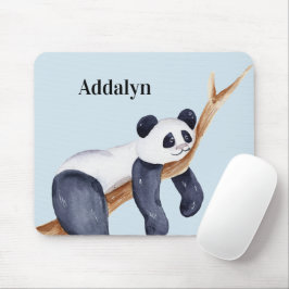 Niedlicher Personalisierter Sleepy Panda Bär im Ba Mousepad