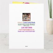 Niedlicher personalisierter Softball kardiert Karte (Rückseite)