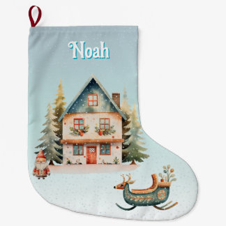 niedlicher personalisierter Strumpf Großer Weihnachtsstrumpf