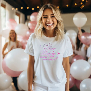 Niedlicher Personalisierter Team Bridge Junggeseli T-Shirt