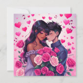 Niedlicher Personalisierter Valentinstag des Bi-Ra Karte (Vorderseite)