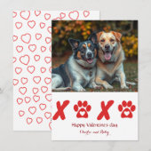 Niedlicher Personalisierter Valentinstag Feiertagskarte (Vorne/Hinten)