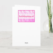 Niedlicher Personalisierter Vanilla Cupcake Geburt Karte (Rückseite)