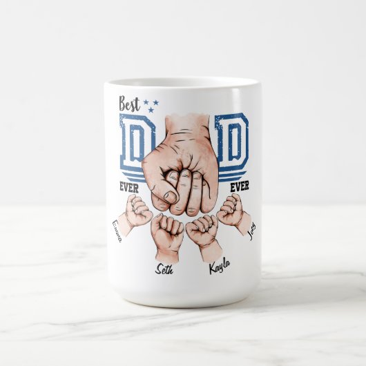 Niedlicher Personalisierter Vater Faustschlag Kaffeetasse (Mittel)