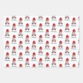 Niedlicher Personalisierter Weihnachtsbummel Geschenkpapier Set (Vorderseite)