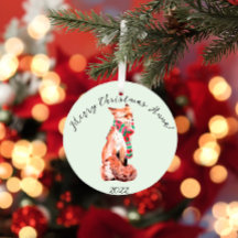 Niedlicher Personalisierter Weihnachtsfox