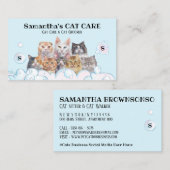 Niedlicher Pet Care Wellness-Center Salon Sitzen B Visitenkarte (Vorne/Hinten)