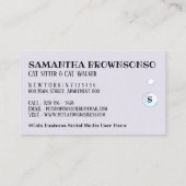 Niedlicher Pet Care Wellness-Center sitzend Bath G Visitenkarte (Rückseite)