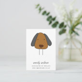 NIEDLICHER PET DOG BROWN TAG BUTTON CHARM DISPLALA (Stehend Vorderseite)