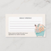 Niedlicher Pet Grooming Salon Erinnerung Terminkarte (Rückseite)