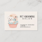 Niedlicher Pet Grooming Salon Erinnerung Terminkarte (Vorderseite)