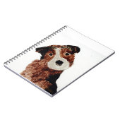 Niedlicher Pet Painting Terrier Dog Notizblock (Linke Seite)