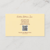 Niedlicher Pet-Sitter-Guinea - QR-Code Visitenkarte (Rückseite)