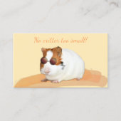 Niedlicher Pet-Sitter-Guinea - QR-Code Visitenkarte (Vorderseite)