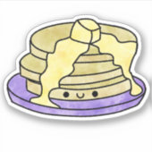 Niedlicher Pfannkuchen Aufkleber (Vorderseite)
