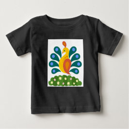 Niedlicher Pfau Baby T-shirt